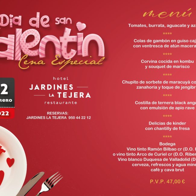 Celebra San Valentin en Restaurante Jardines La Tejera