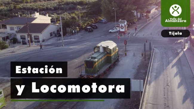 Railway Station and Old Locomotive