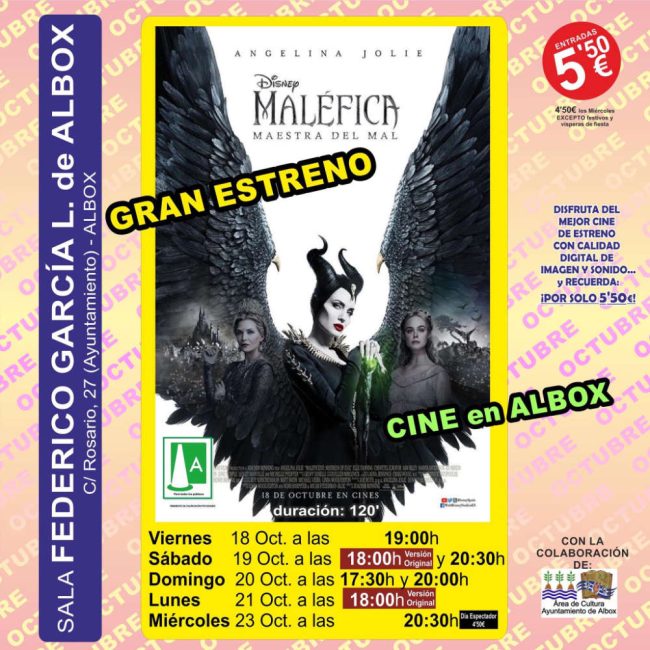 Cine en Albox – Malefica: Maestra del Mal