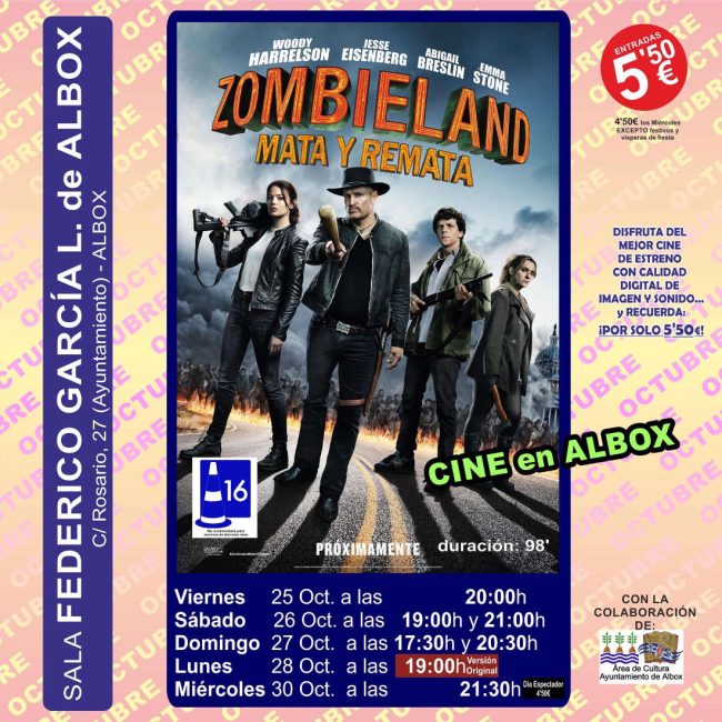 Cine en Albox &#8211; Zombieland: Mata y Remata
