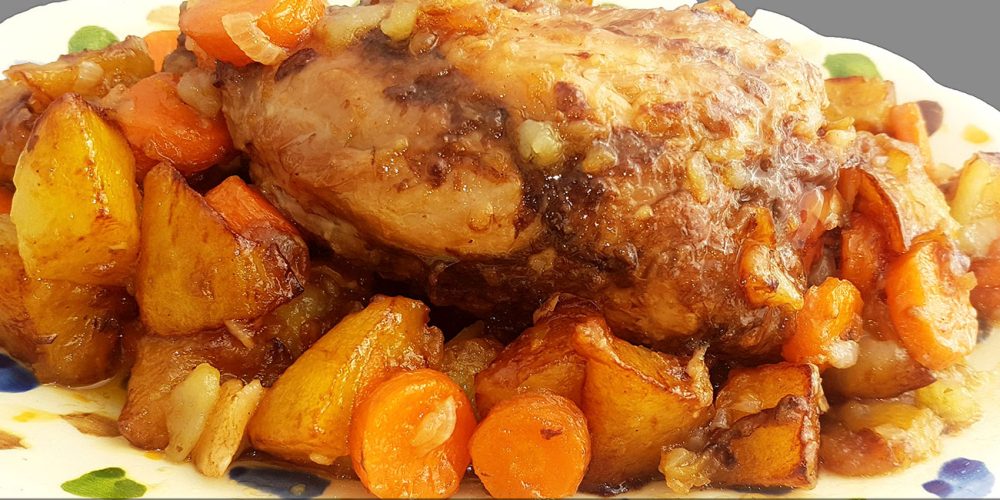 Codillo de cerdo al horno