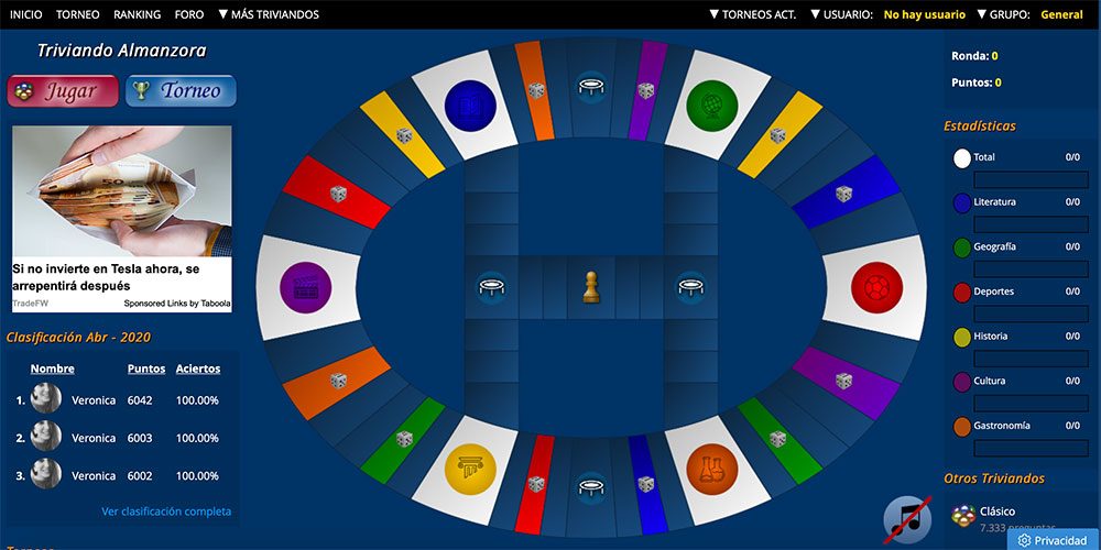 Trivial online sobre conocimientos del Almanzora