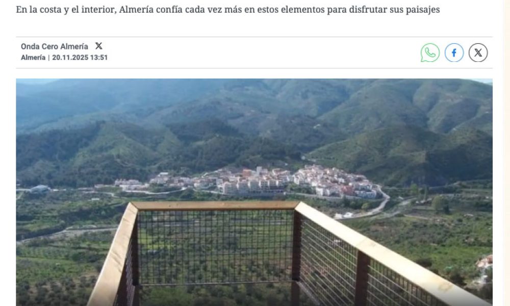 Entrevista de Onda Cero: Miradores en una provincia de altura