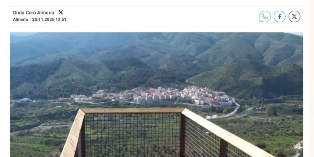 Entrevista de Onda Cero: Miradores en una provincia de altura