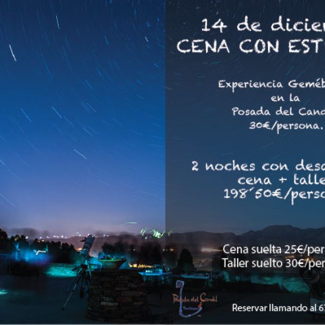 Cena con Estrellas en la Posada del Candil Diciembre 2019