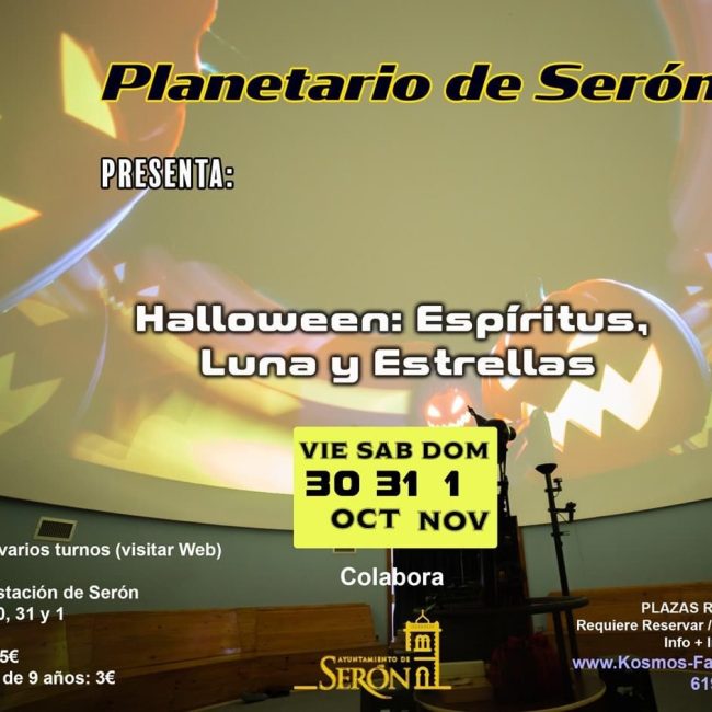 Disfruta de un Halloween diferente con el Planetario de Serón
