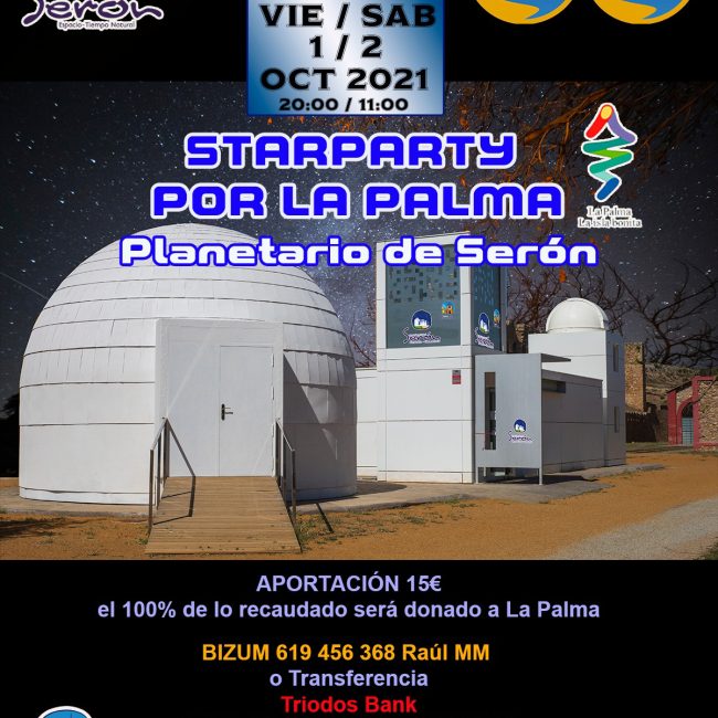 Starparty del Planetario de Serón por La Palma