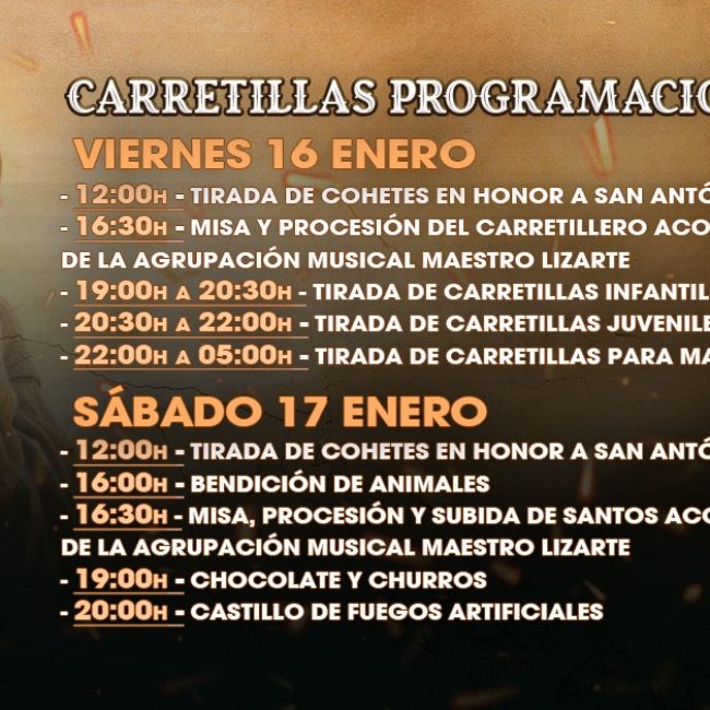 Carretillas Cantoria 2026