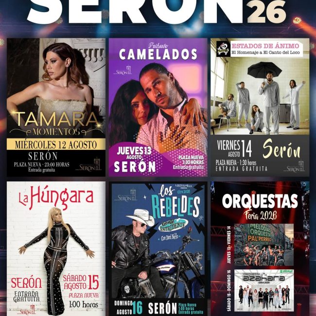 Fiestas Patronales de Serón 2026