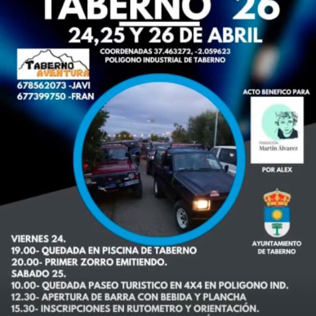 Quedada 4×4 Taberno 2026