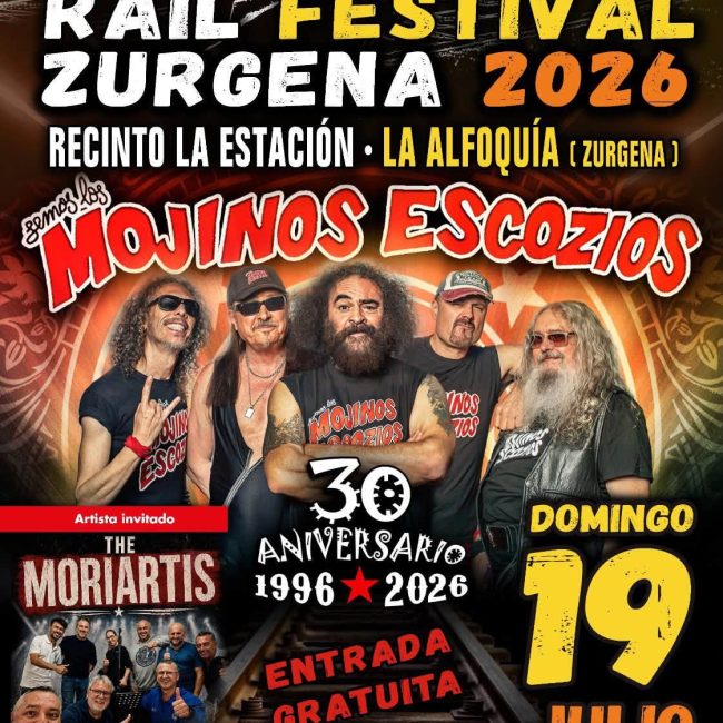 Mojinos Escozios en III Edición del Rail Festival Zurgena 2026