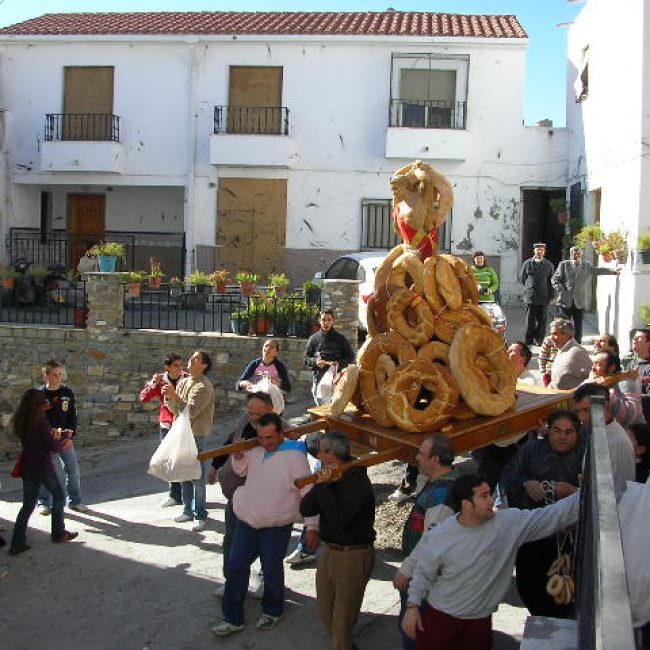 San Sebastian, pattern of fire and bread