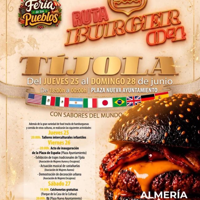 Ruta Burger 04 y Feria de los Pueblos – Tíjola 2026