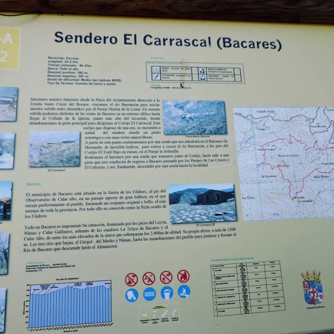 Senderismo Bacares &#8211; PR-A 362 Sendero El Carrascal