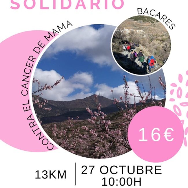 Sendero Solidario contra el Cancer de Mama en Bacares