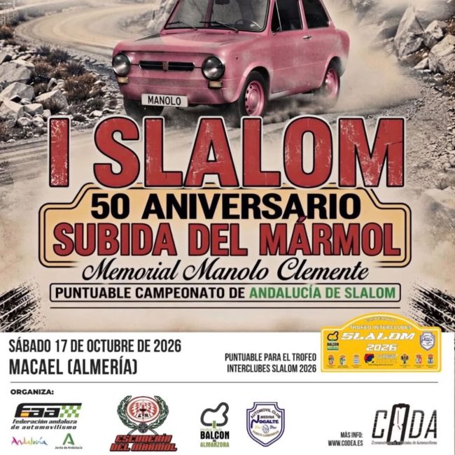 1er Slalom 50 aniversario Subida del Marmol – Macael 2026