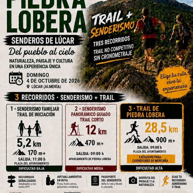 Trail y Senderismo Camino a Piedra Lobera – Lúcar 2026