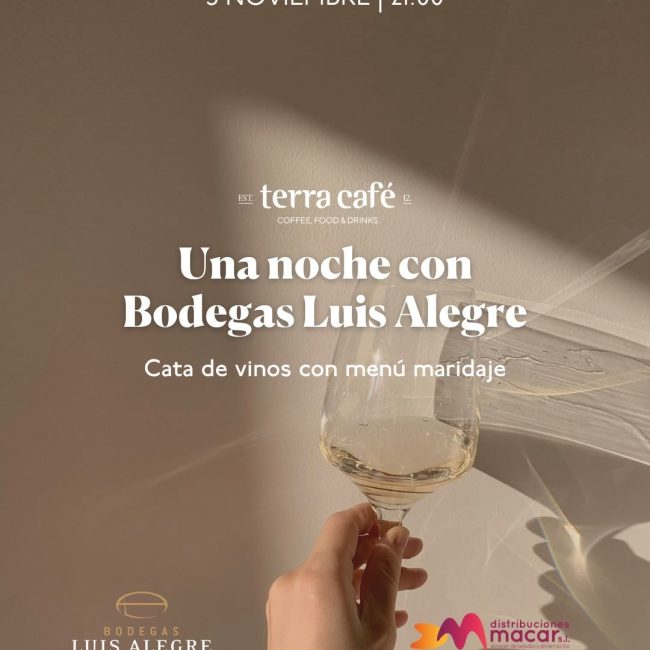 Cata de Vinos con Maridaje en Terra Café