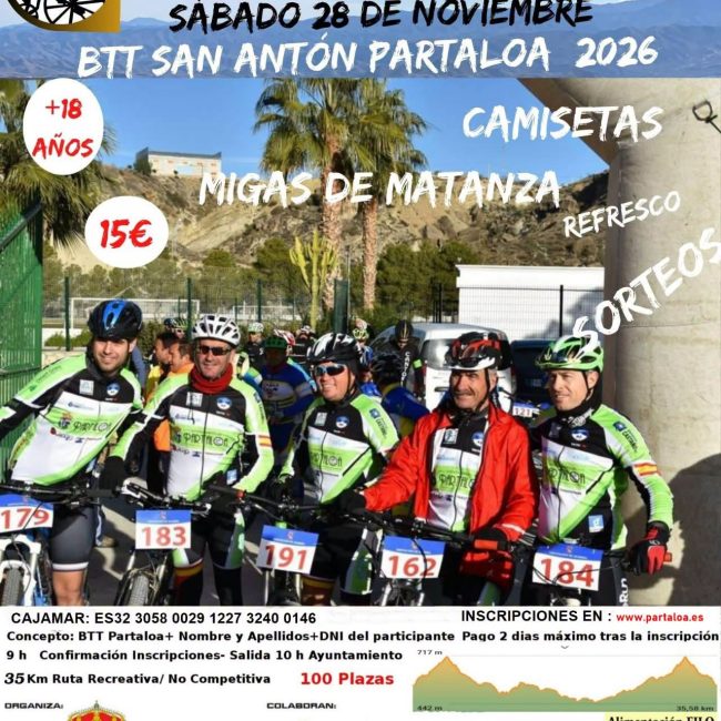 XIII Cicloturista BTT San Anton Partaloa 2026